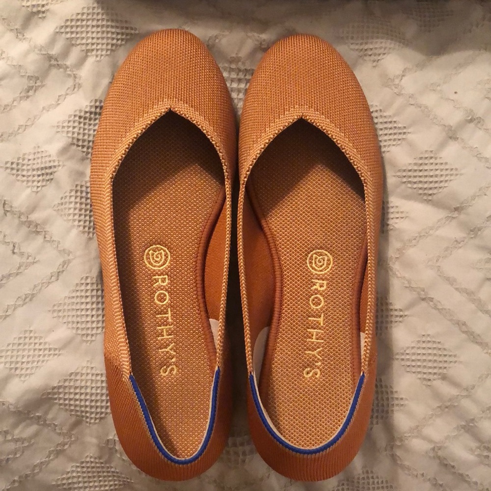 EUC, Rothy’s Fawn flat, size 9.5